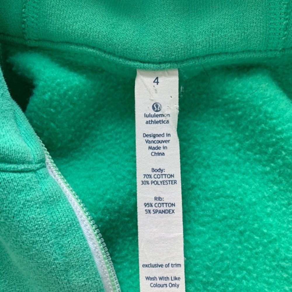 Lulu lemon Scuba Hoodie Size 4